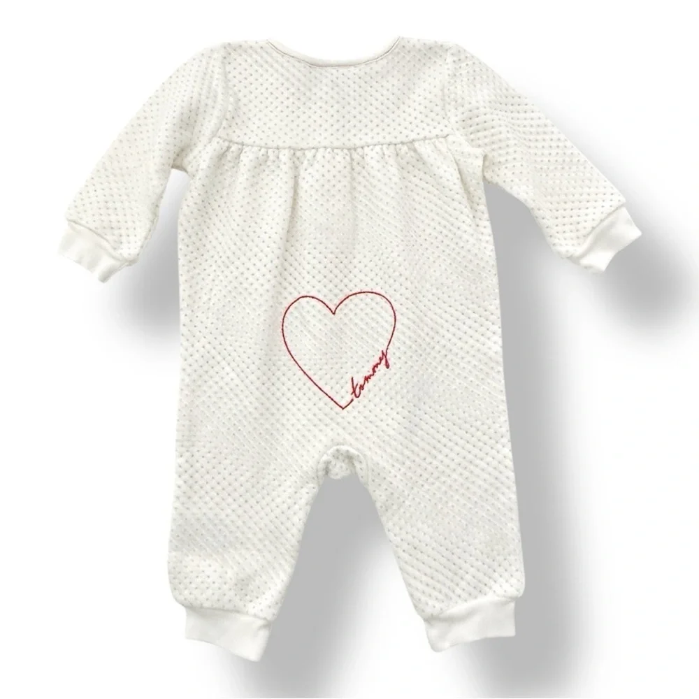 Tommy Hilfiger | Quilted Long Sleeve Romper (6-9 mos)